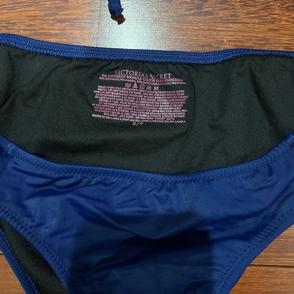 Victoria’s Secret Push Up Bathing Suit Bikini Set Blue Sz. 32B / S - Picture 2 of 3